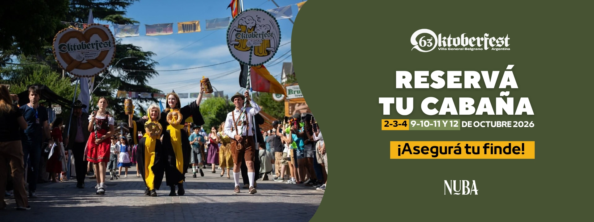 Oktoberfest Villa General Belgrano - Reservá tu cabaña Nuba