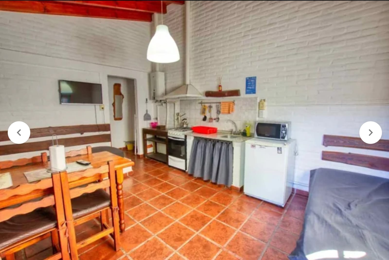 Cabaña Familiar - Cocina y comedor integrados