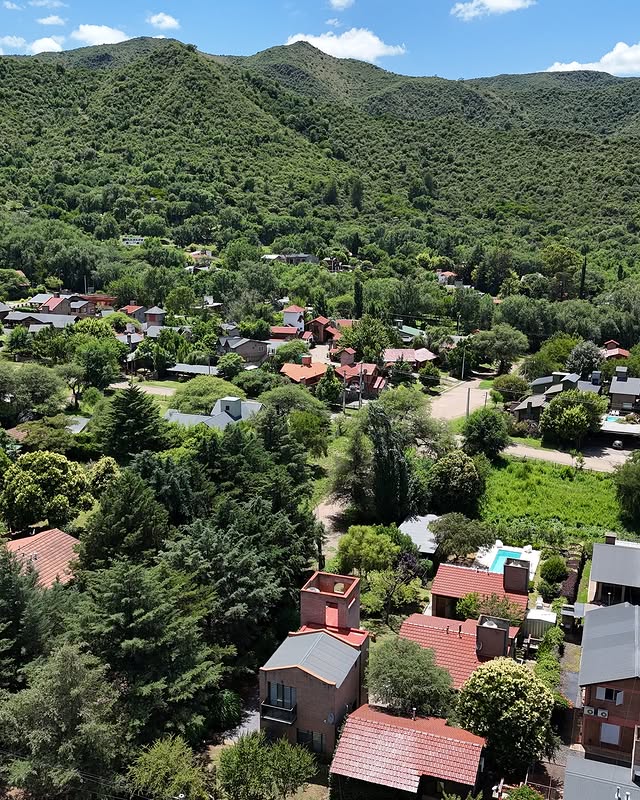 Vista panorámica del Valle de Calamuchita desde las alturas